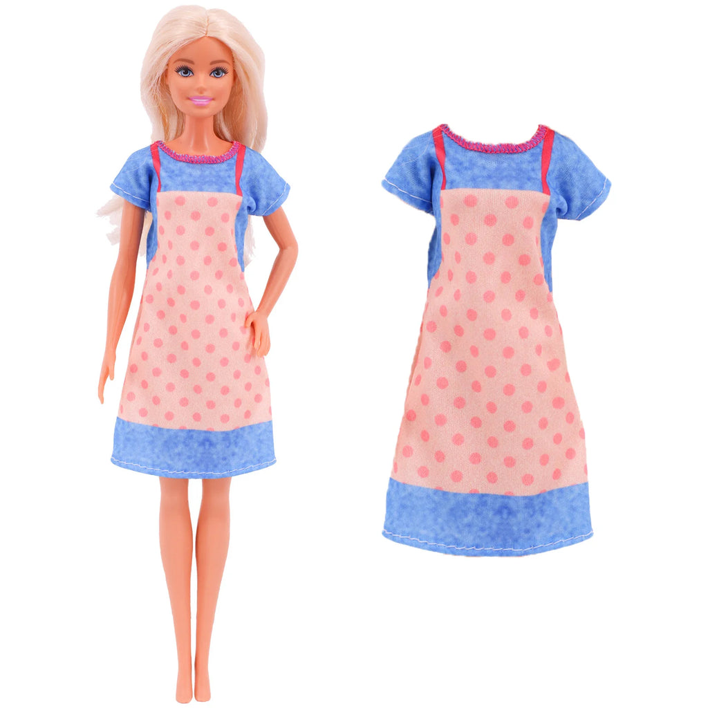 45-Piece Doll Accessories Set - Dresses, Shoes, Boots, Necklaces & Glasses (30cm Doll)