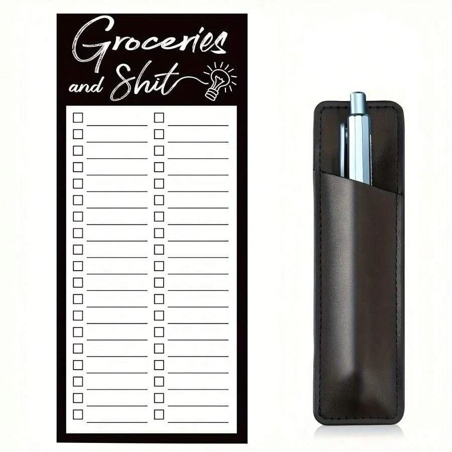 Magnetic Notepad with Pen Holder – Fridge Organiser Pad