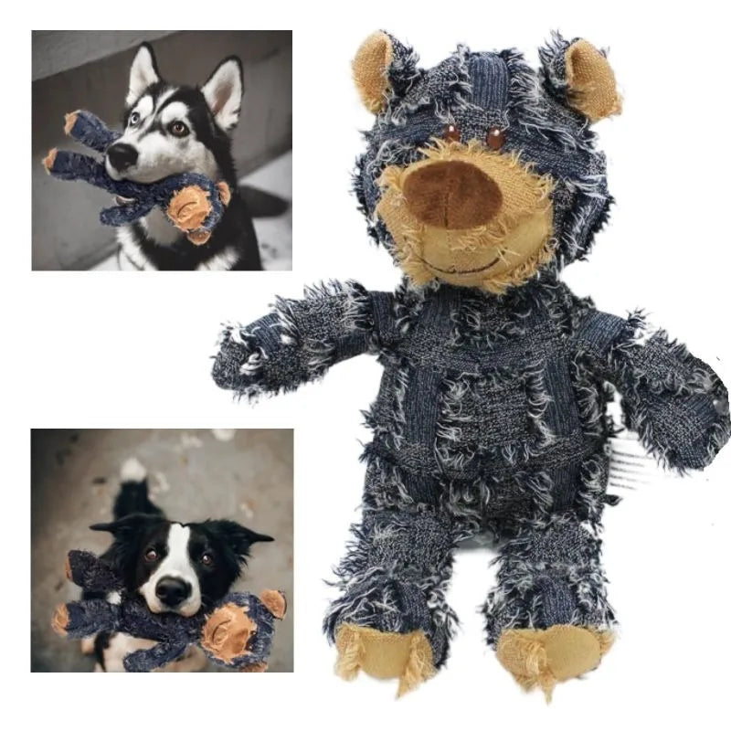 Pet Teddy Bear, Sound making Toy Plush, Interactive Dog Toys