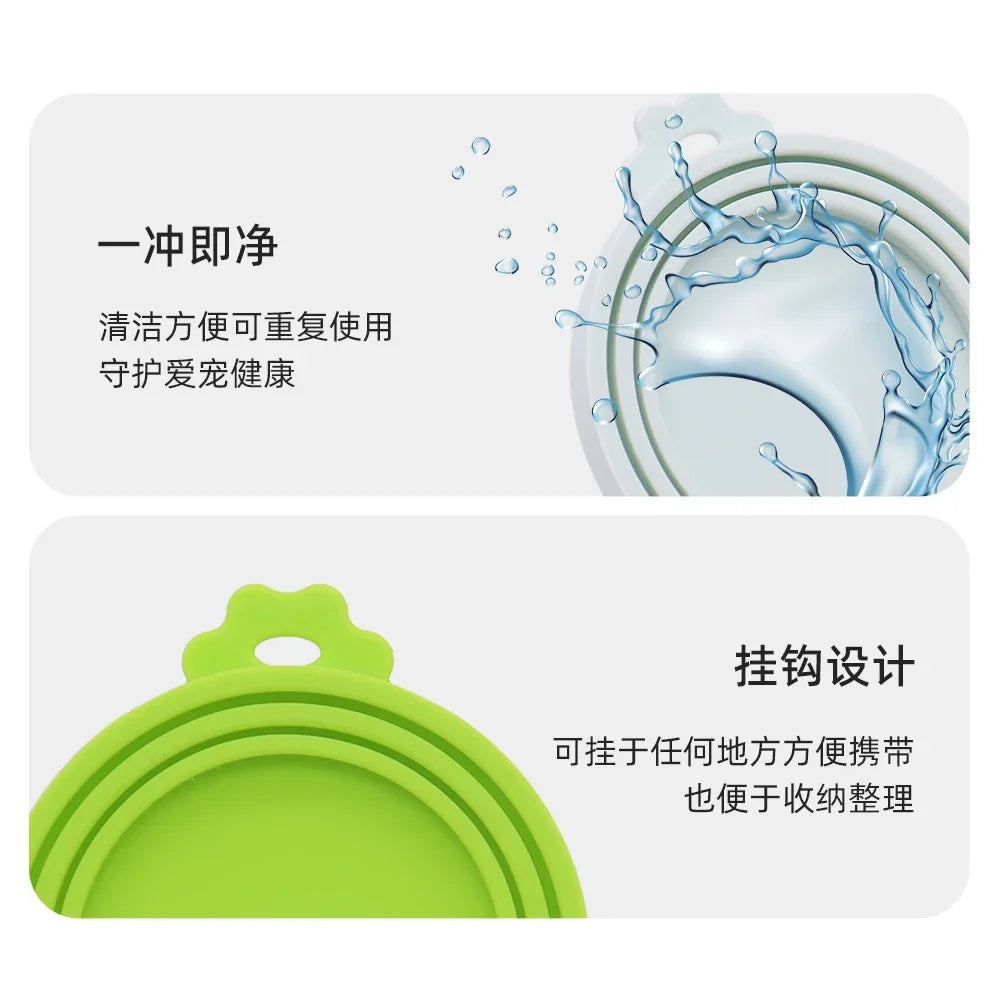 1 Reusable Silicone Pet Can Lid - Bpa Free