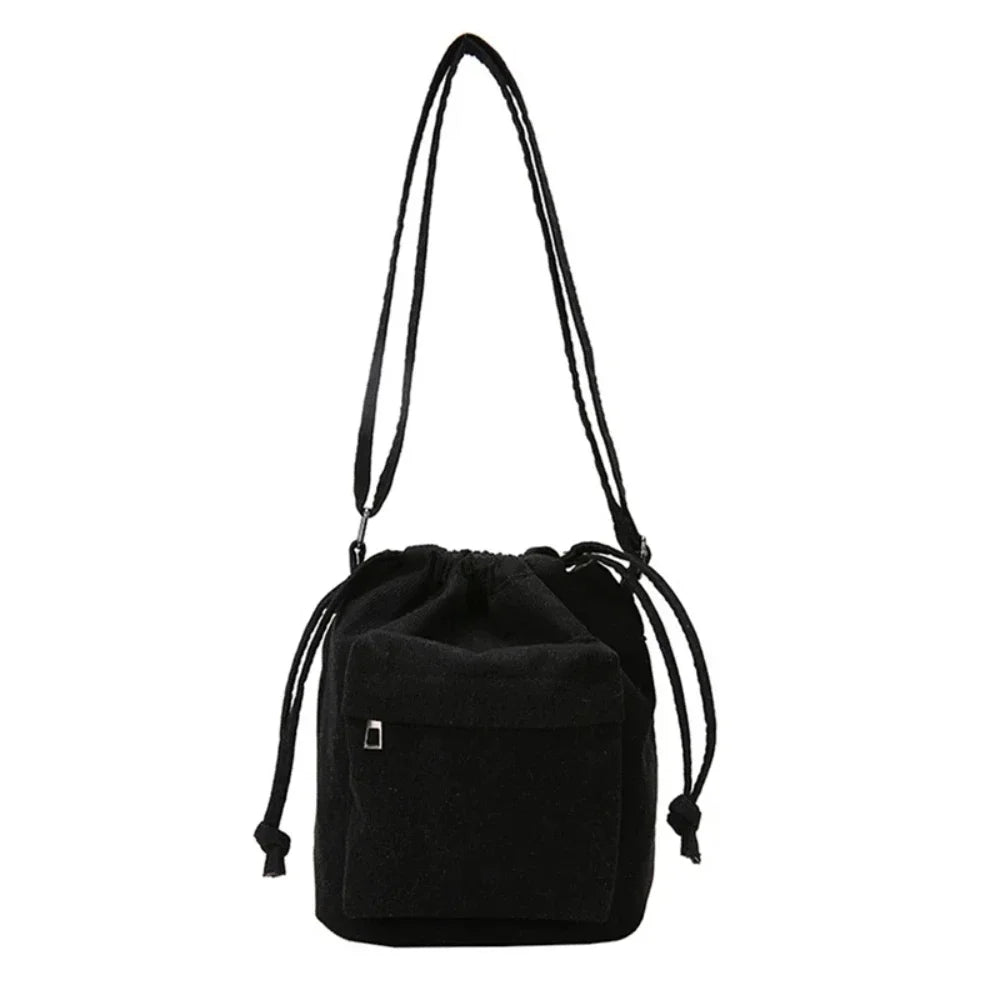 Drawstring Bucket Shoulder Bag