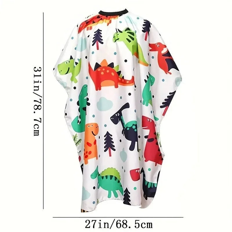 Kids Waterproof Cartoon Haircut Cape