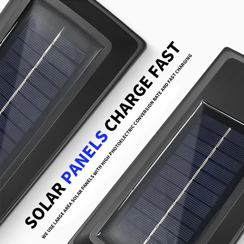 Solar Street Lights Outdoor Waterproof - Motion Sensor LED Lamp with 3 Lighting Mode