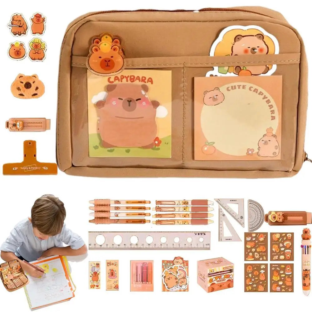 Capybara Stationery & Pencil Case Gift Set