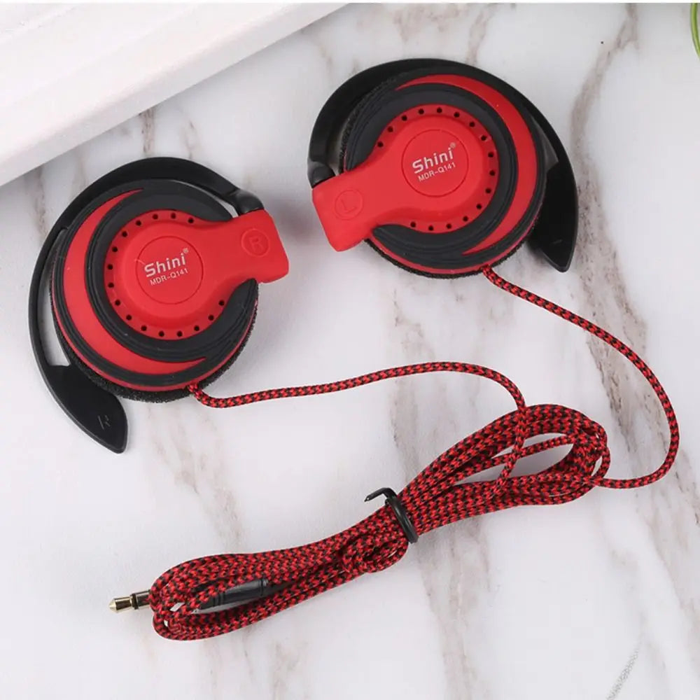 Sweatproof Ear Hook Earphones with Super Bass & Noise Cancelling