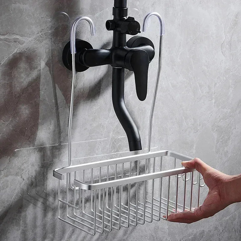Shower Storage Basket – Wall-Mounted Bathroom Organiser