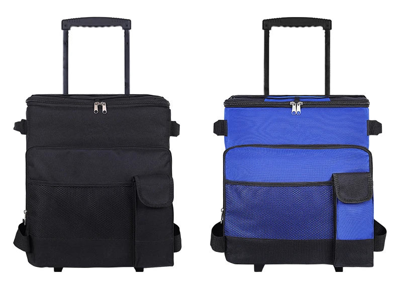 Rolling Cooler with Removable Wheels & Handle