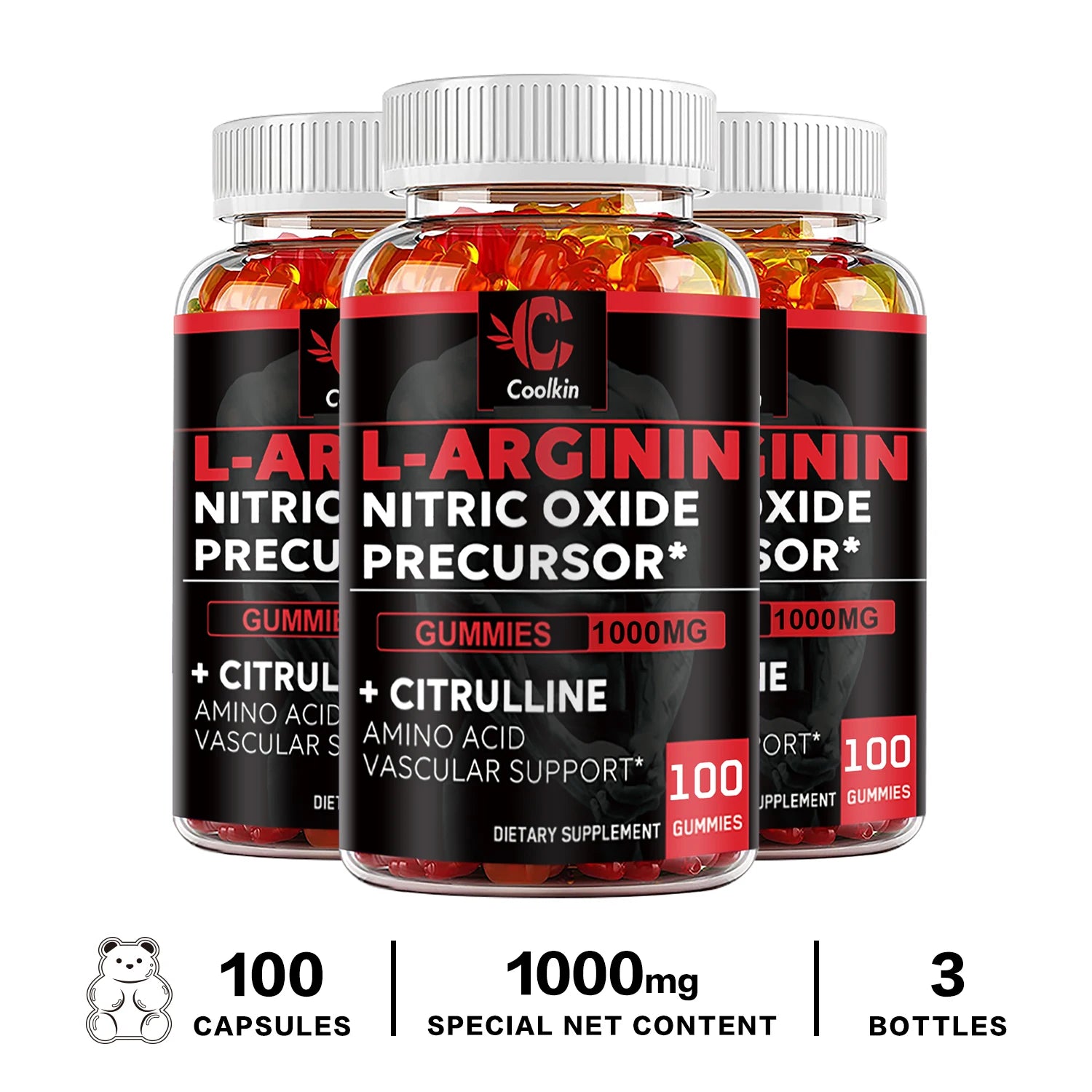 L-Arginine Supplement - Muscle Strength & Blood Flow Support