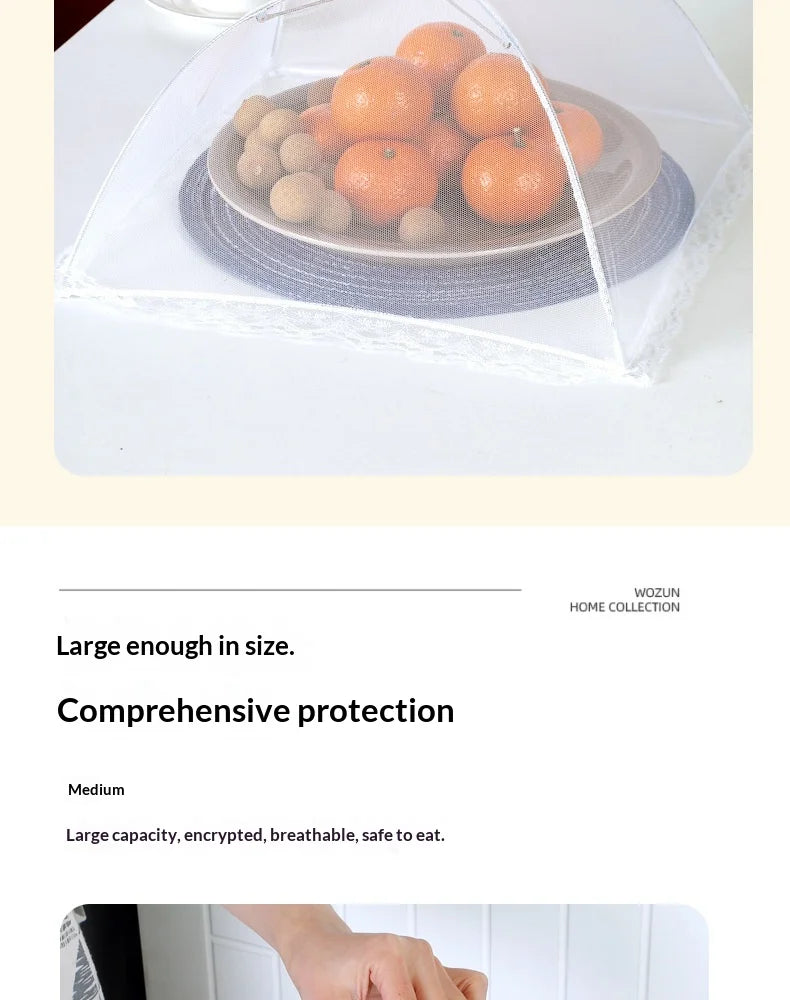 Folding Mesh Food Cover – Reusable Pop-Up Tent