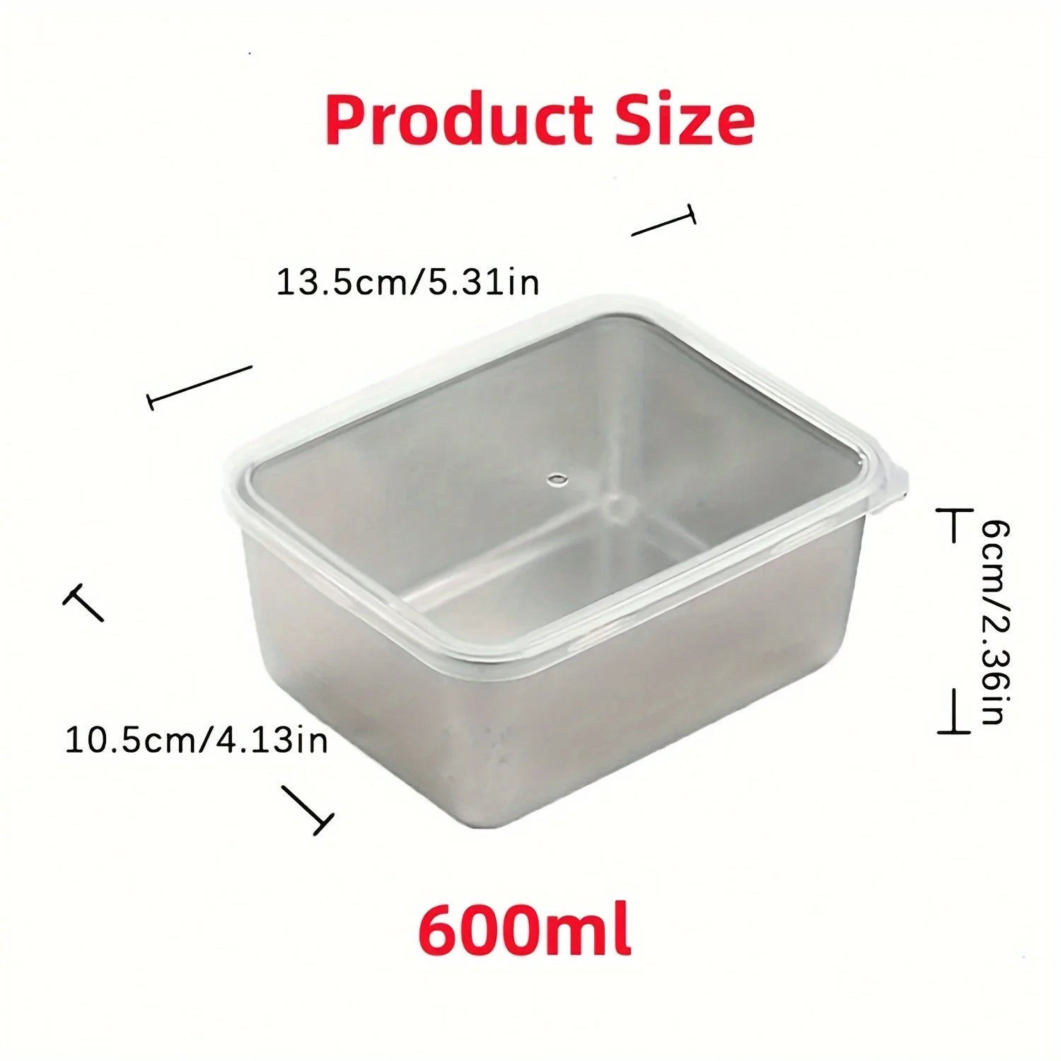 Stainless Steel Food Container Set with Lids – Set of 6