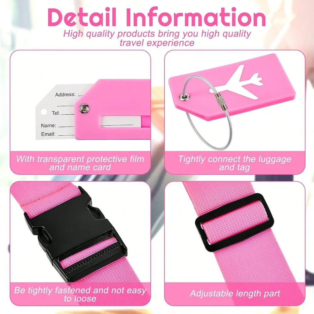 Adjustable Luggage Strap Set