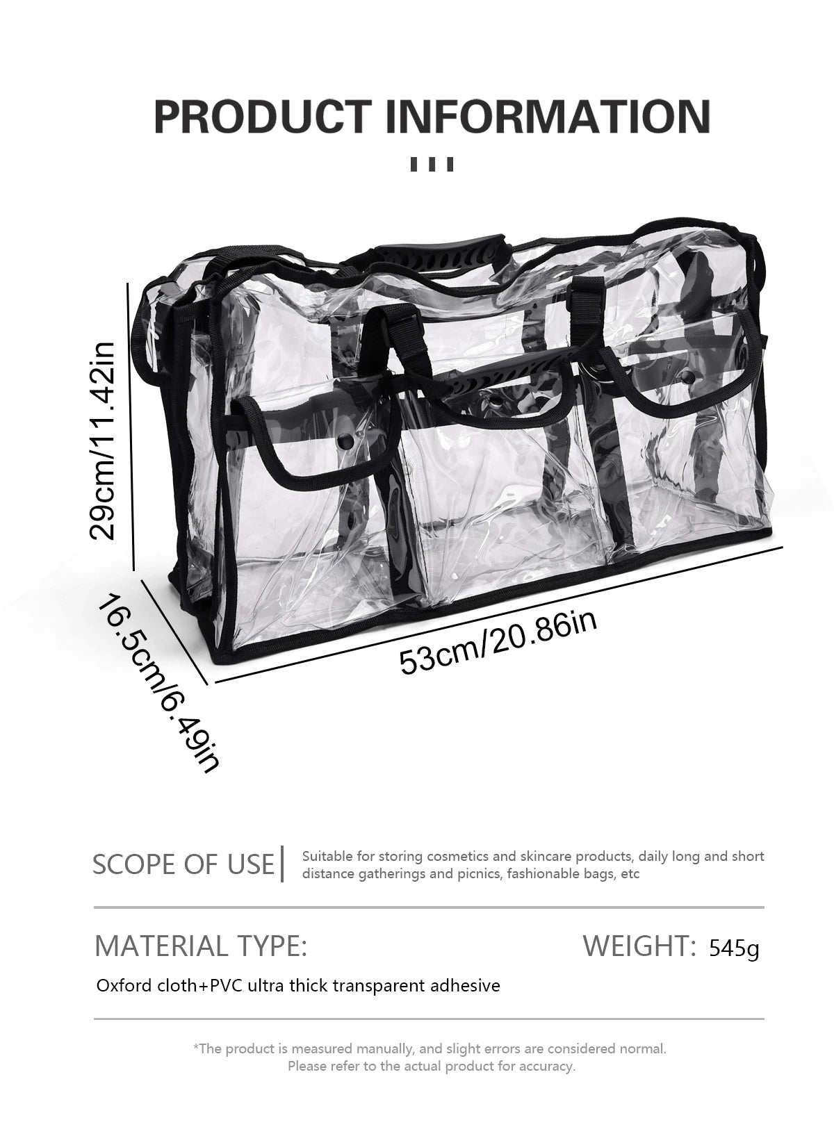 Transparent Waterproof Storage Bag – Airtight Organiser for Home & Travel