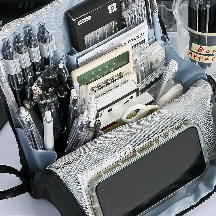 Large Capacity Pencil Case & Stationery Storage Bag