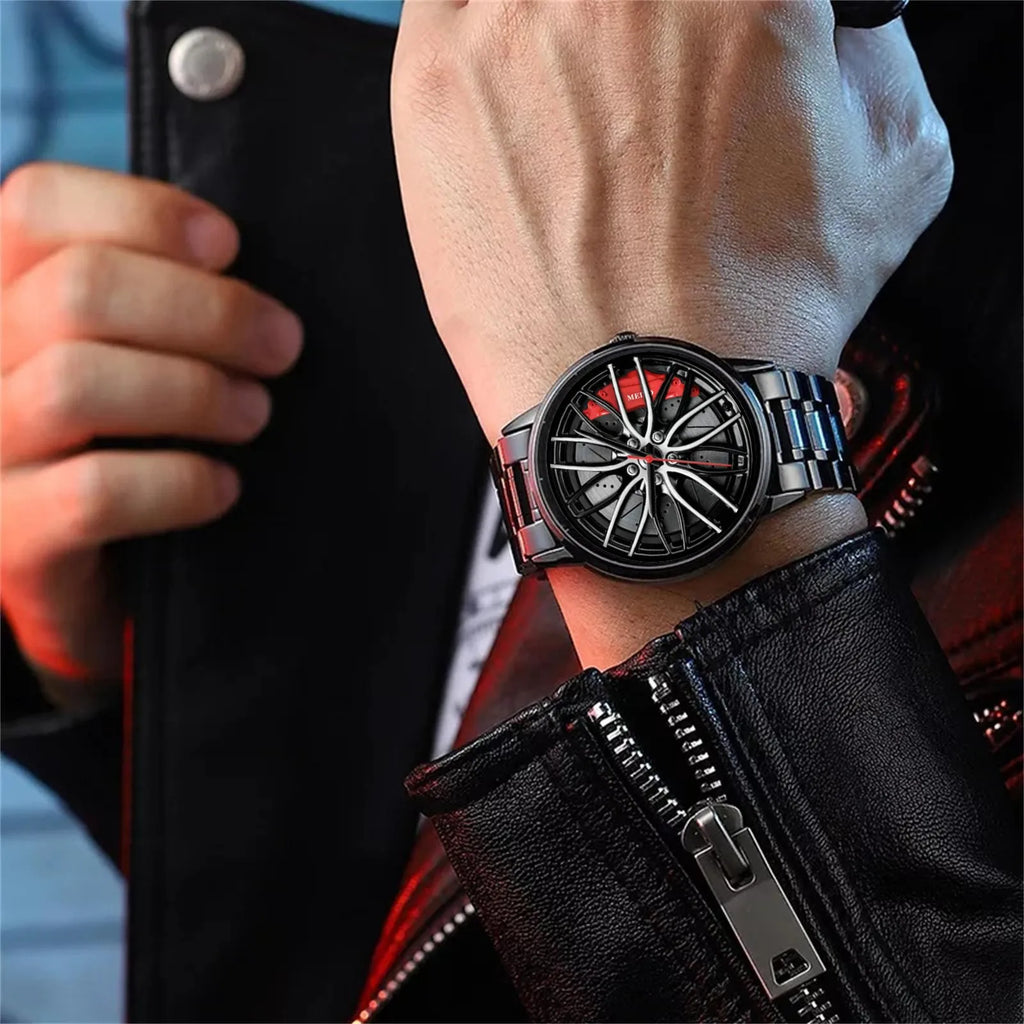 Waterproof Stainless-Steel Quartz Wristwatch for Men
