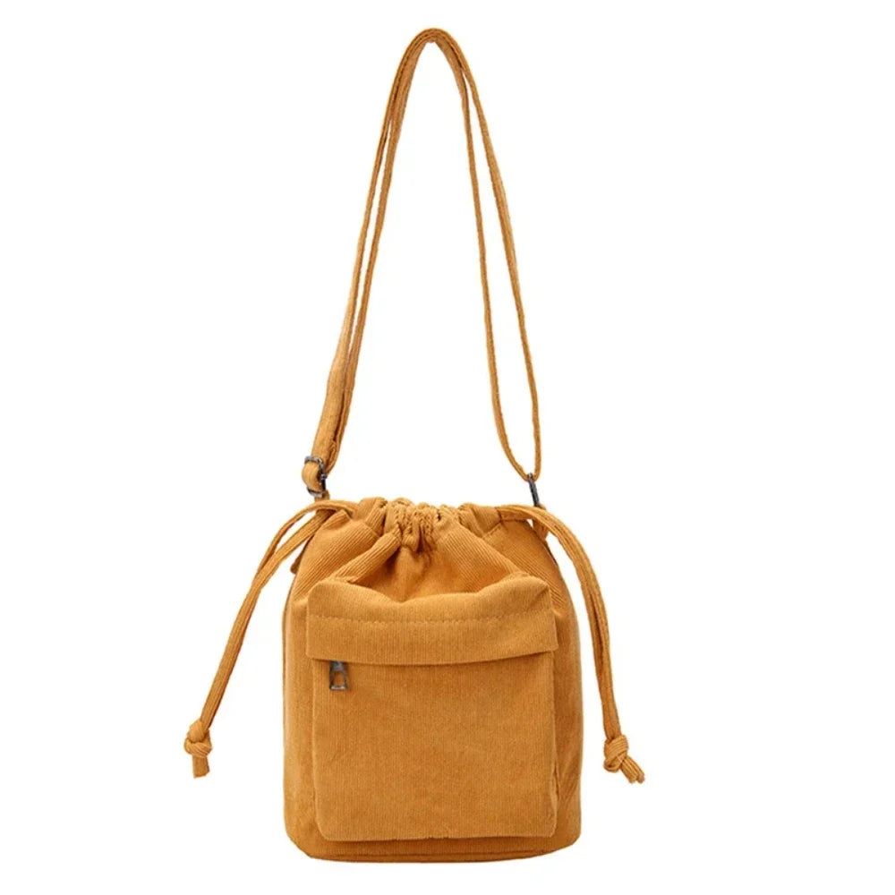 Drawstring Bucket Shoulder Bag