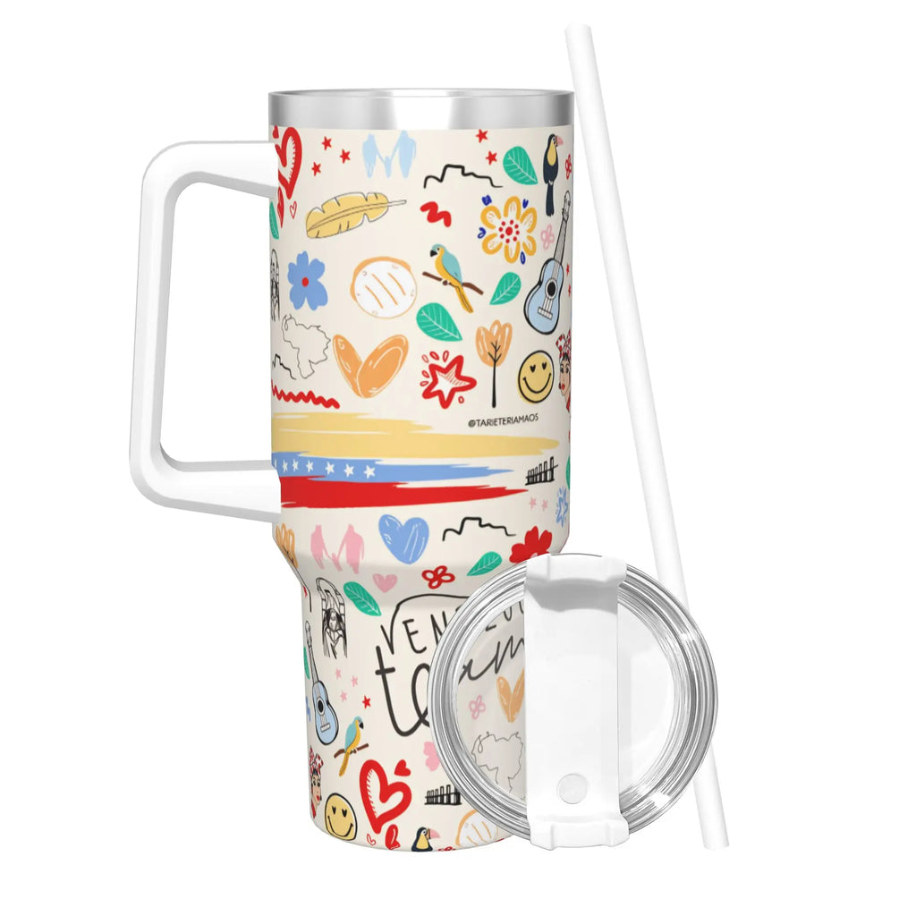 Aesthetic Art Stainless Steel Thermal Tumbler