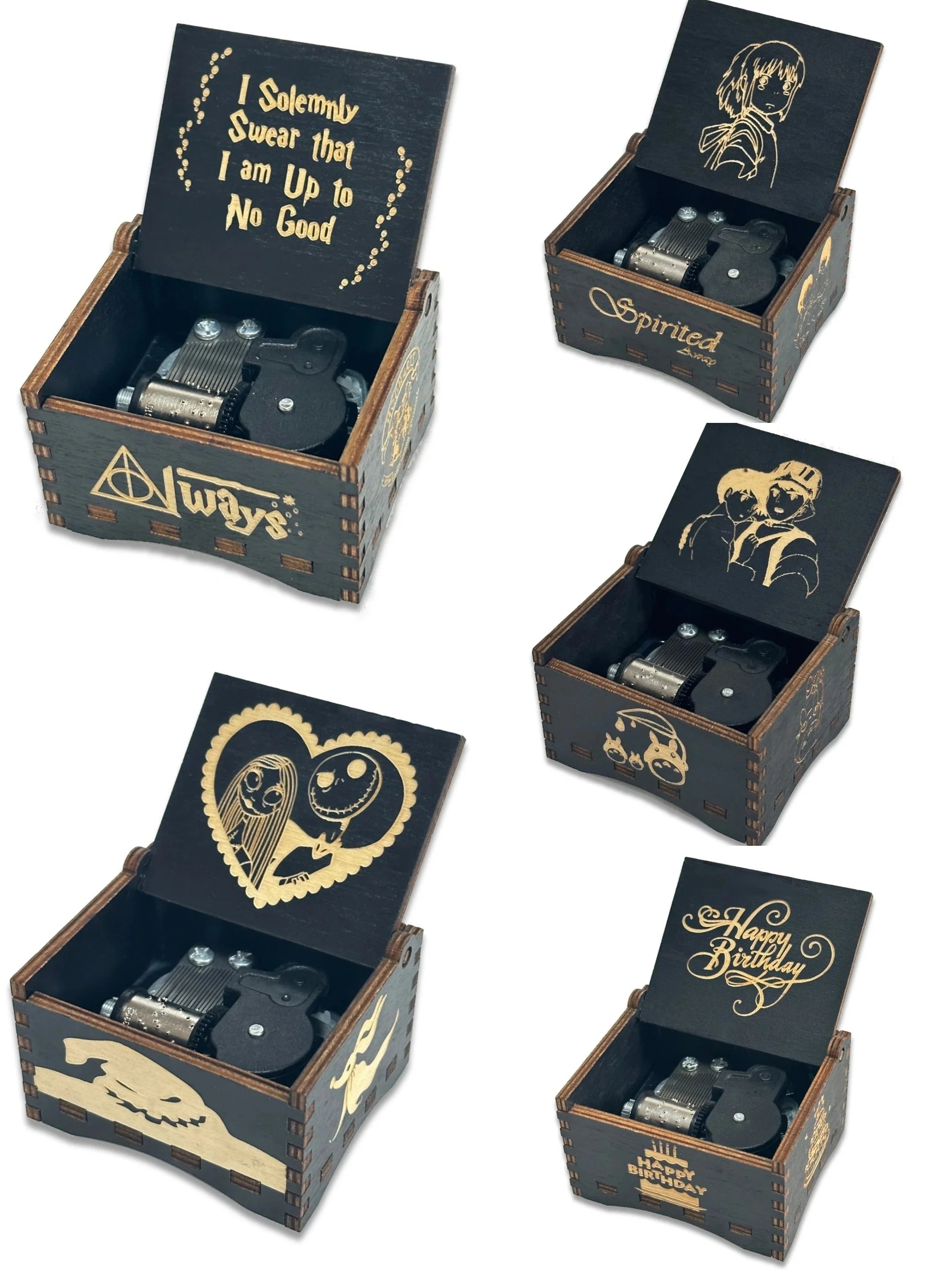 Wooden Wind-Up Music Box – Classic Melody Keepsake Gift