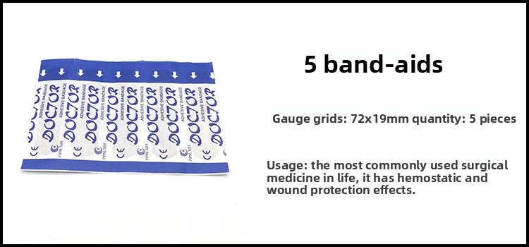 13-Piece Portable First Aid Kit - Outdoor, Home & Travel
