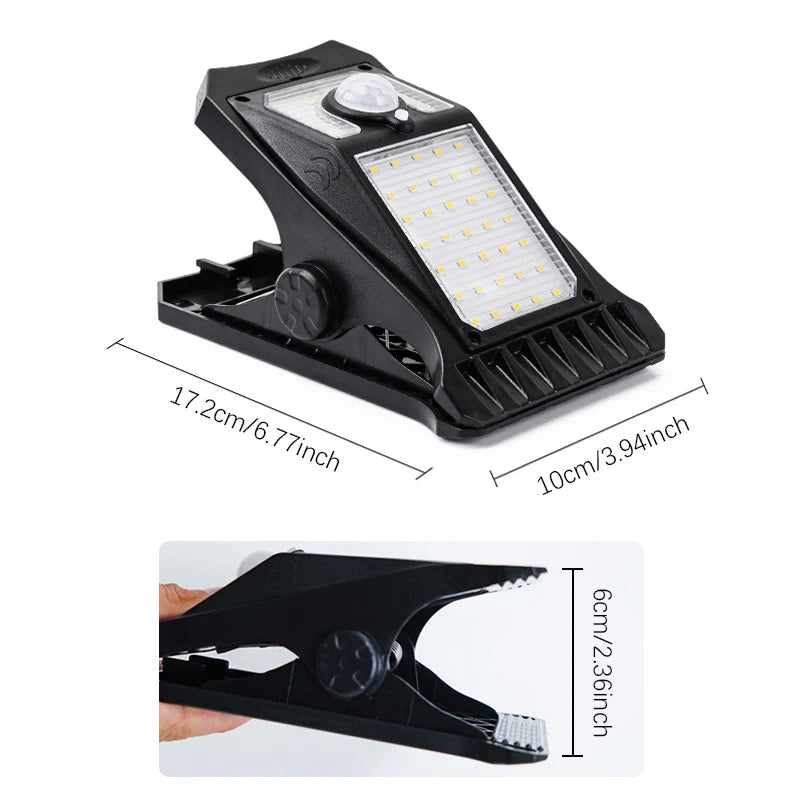 Solar Clip-On LED Outdoor Lights with Smart Sensor