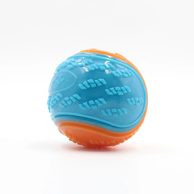 Pet Teeth Cleaning Bite Resistance Squeaky Dog Ball Toy