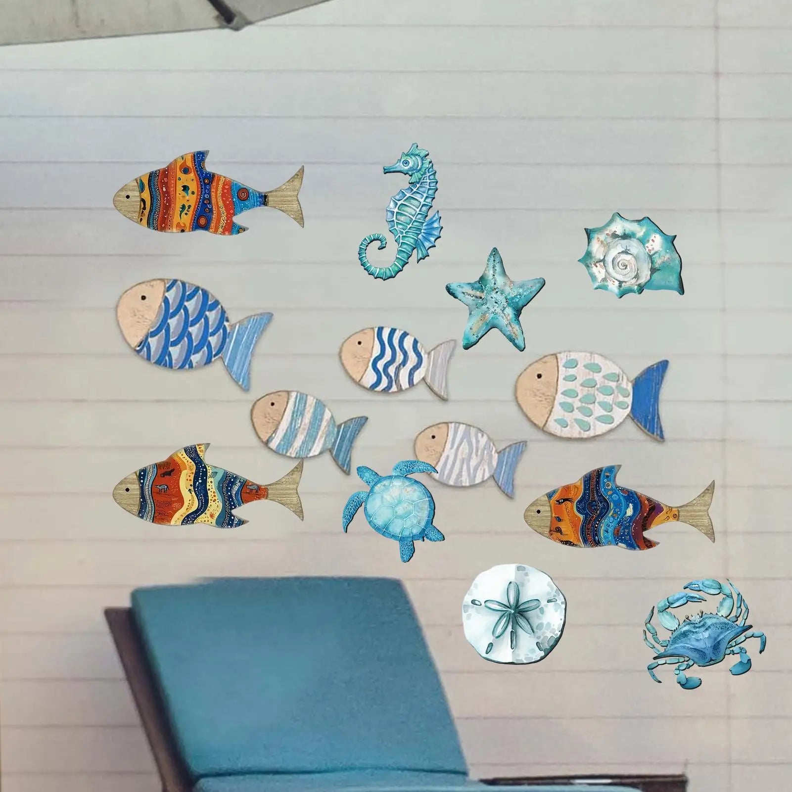 Wooden Fish Wall Decoration – Coastal Home Décor Art