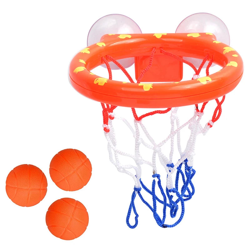 Baby Bath Basketball Shooting Toy Set with 3 Balls