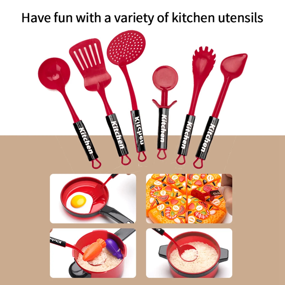 Children's Educational Play Kitchen Set – Pretend Play Cookware Toy