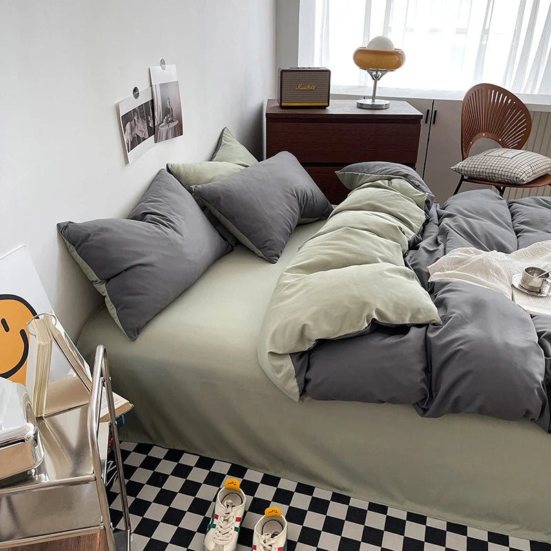 Washed Cotton Duvet Cover Set