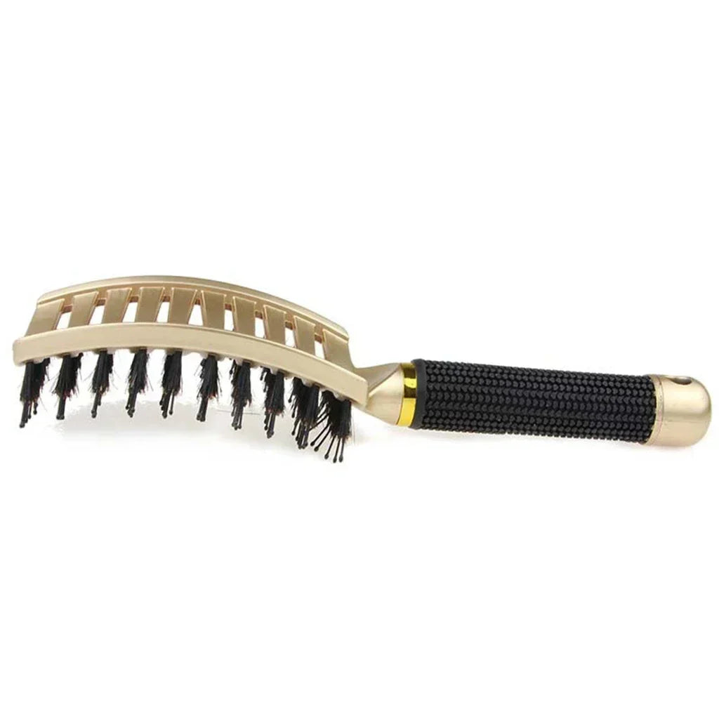 Boar Bristle & Nylon Pin Hairbrush – Smoothing & Detangling Brush