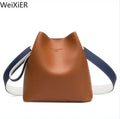 Fashionable PU Leather Bucket Bag
