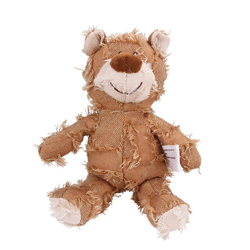 Interactive Plush Teddy Bear Sound Toy for Dogs