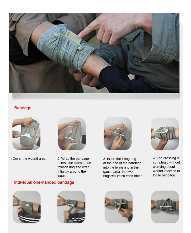 IFAK Trauma Bandage - Medical First Aid Kit for Outdoor Use