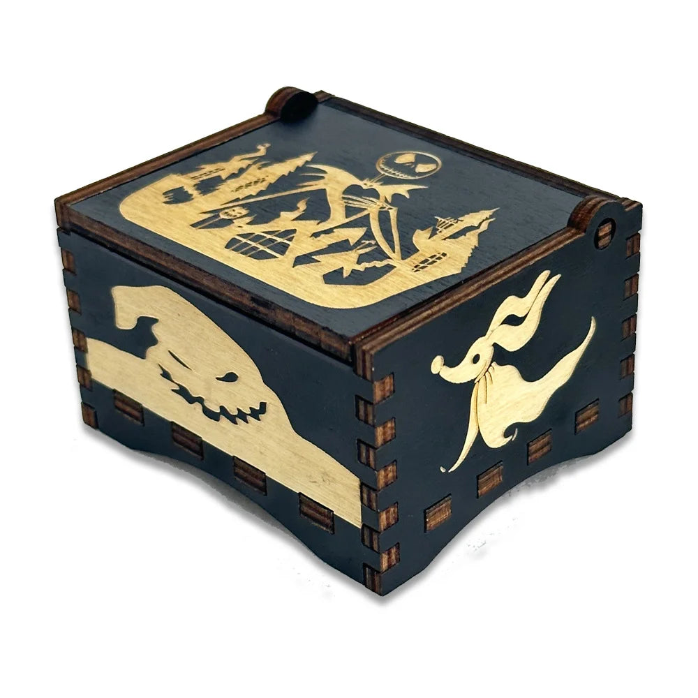 Wooden Wind-Up Music Box – Classic Melody Keepsake Gift