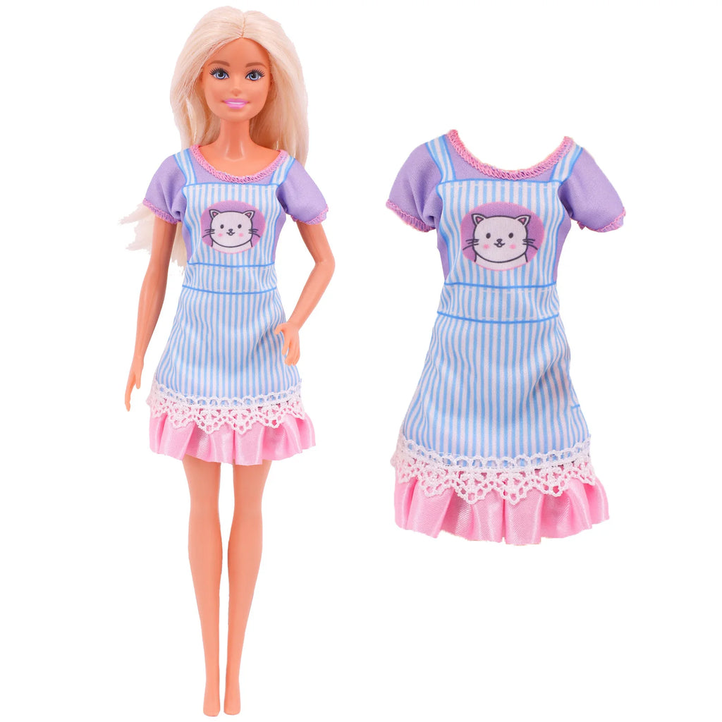 45-Piece Doll Accessories Set - Dresses, Shoes, Boots, Necklaces & Glasses (30cm Doll)