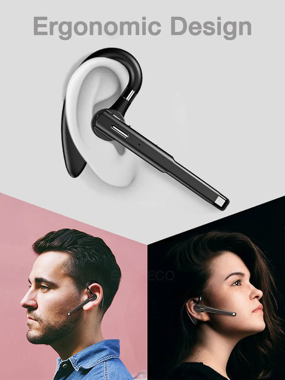 Wireless Bluetooth Earphones with Built-in Microphone – Hands-Free Calling