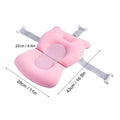 Newborn Bath Cushion - Adjustable, Foldable with Buckles & 3 Safety Clips