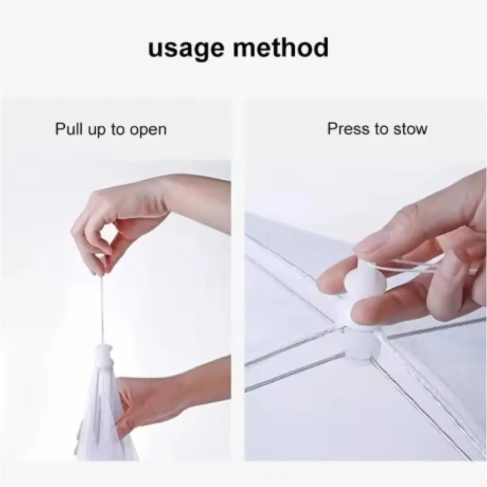 Folding Mesh Food Cover – Reusable Pop-Up Tent