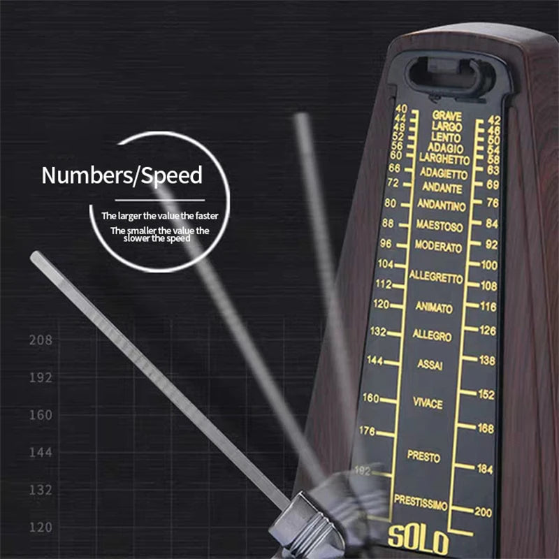 Wood Grain Mechanical Metronome
