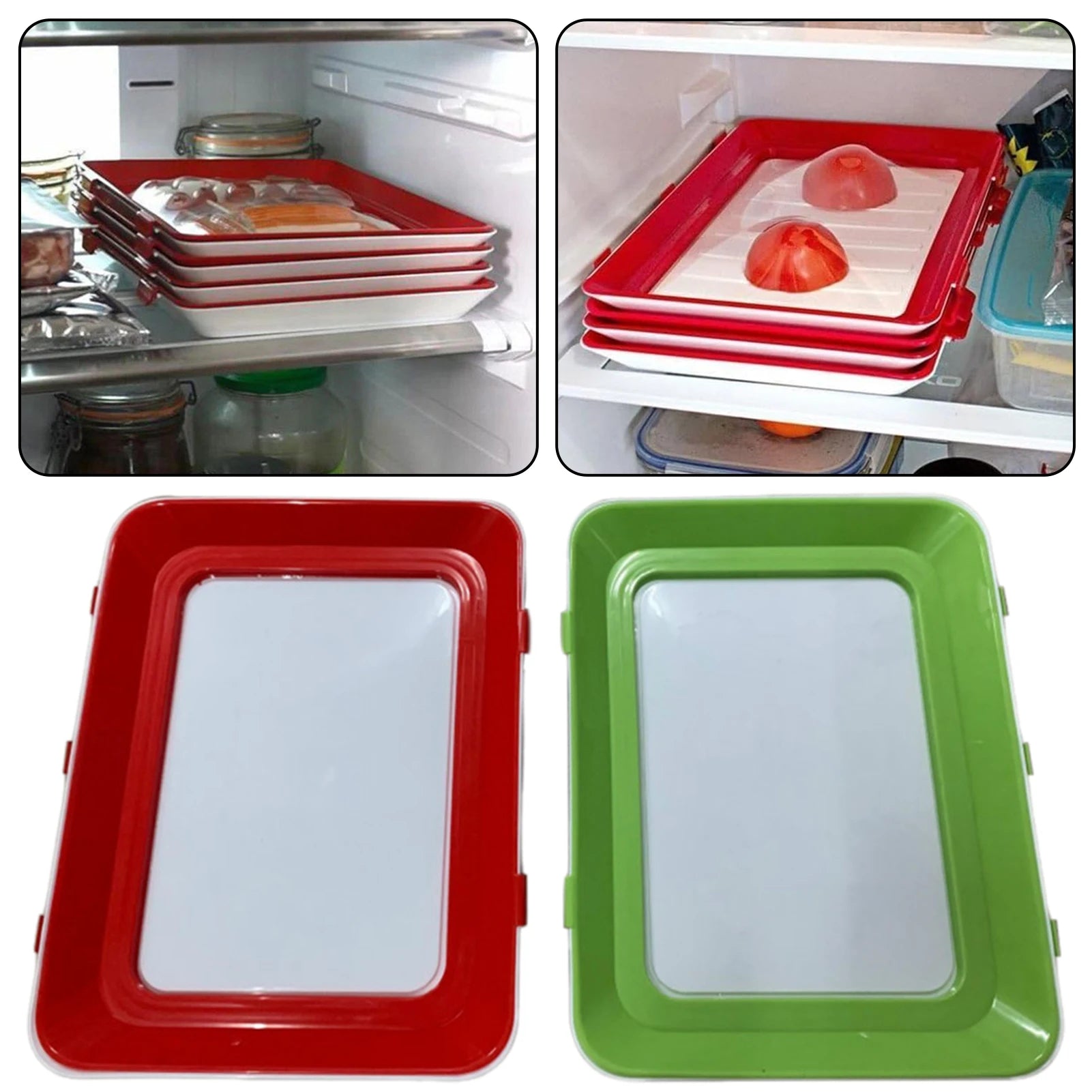 Reusable Stackable Cold Meat Storage Tray – Airtight & Dishwasher Safe