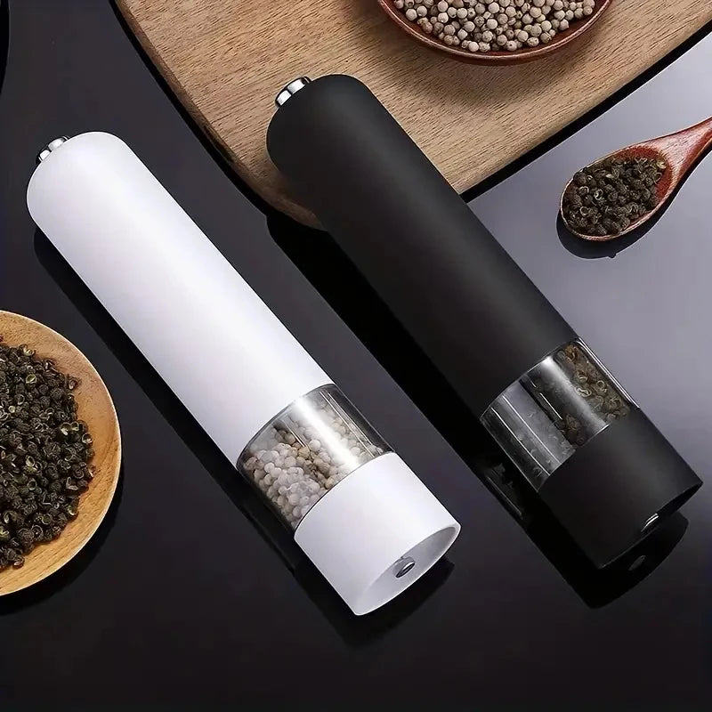 Electric Salt & Pepper Grinder Set – Automatic, Adjustable Coarseness for Cooking & Grilling