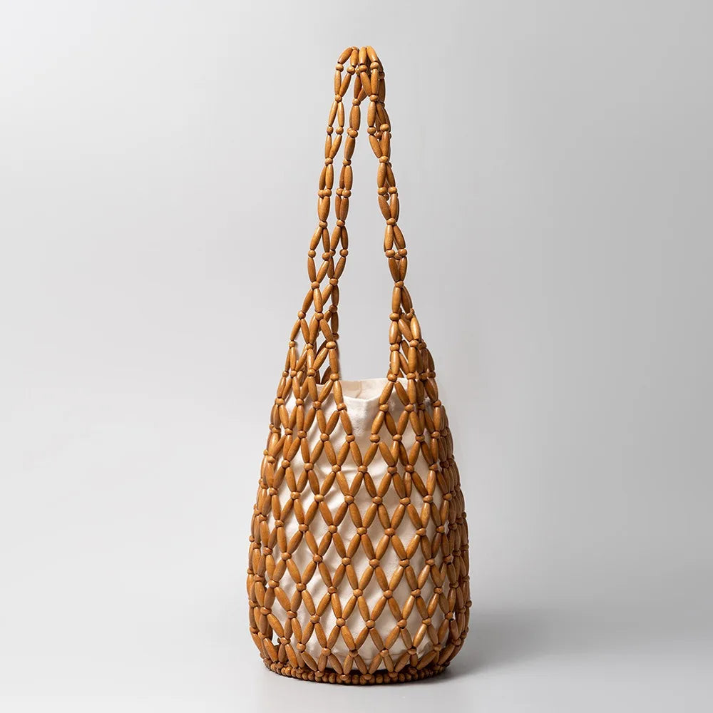 Woven Beaded Handbag