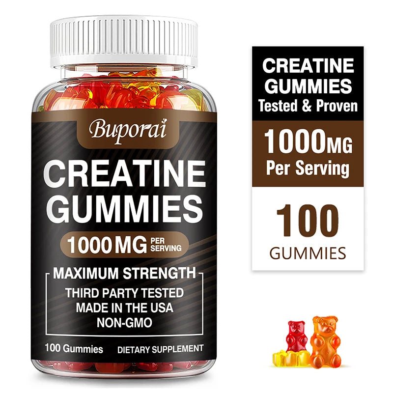 Creatine Monohydrate Gummies - Energy & Muscle Building