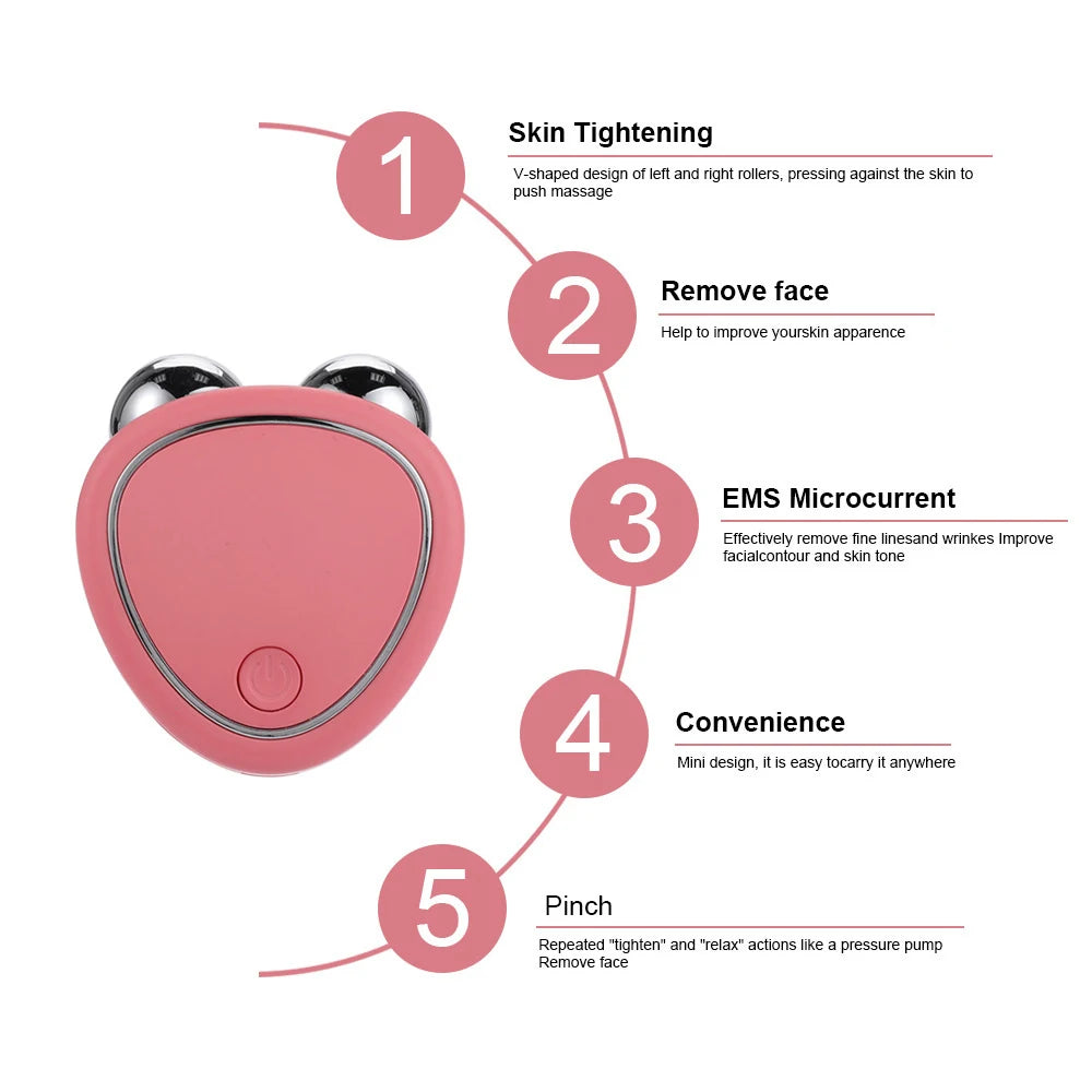 Face Firming Microcurrent Roller - Skin Rejuvenation Device