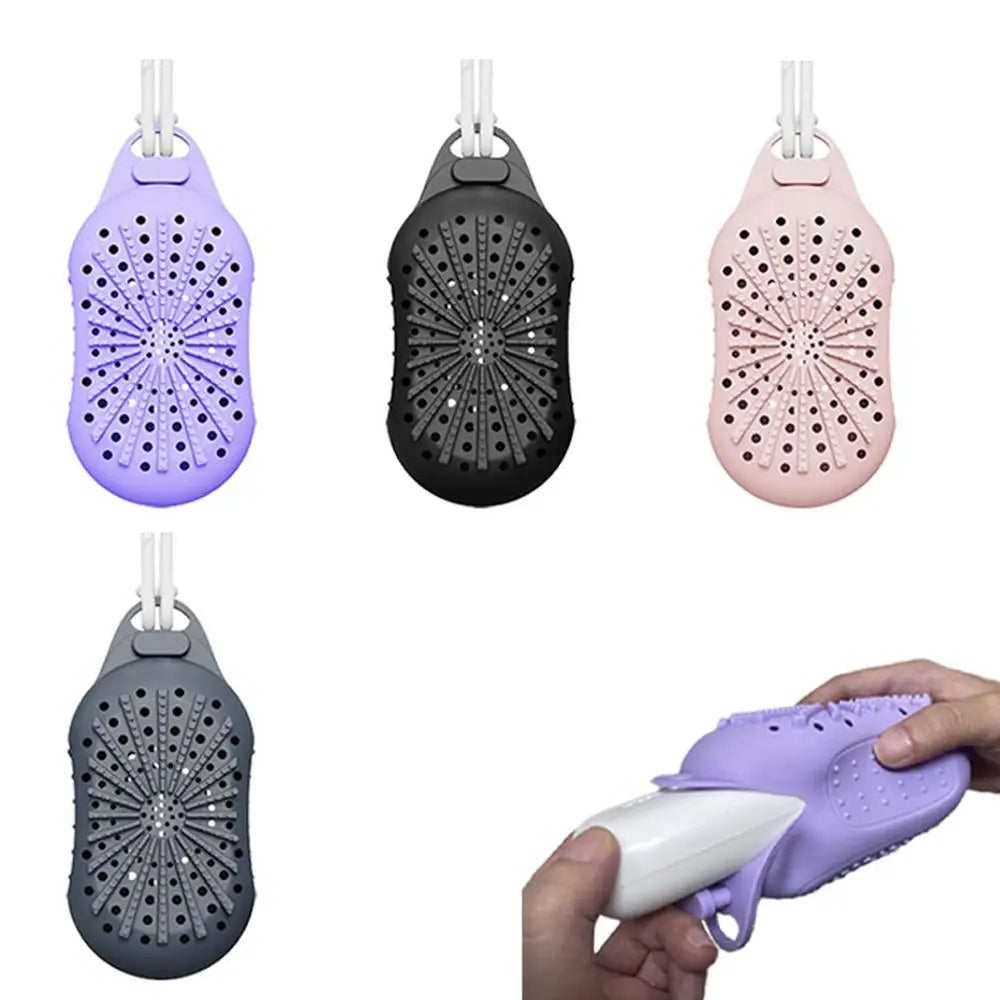 Silicone Soap Saver Bag with Rope for Exfoliating