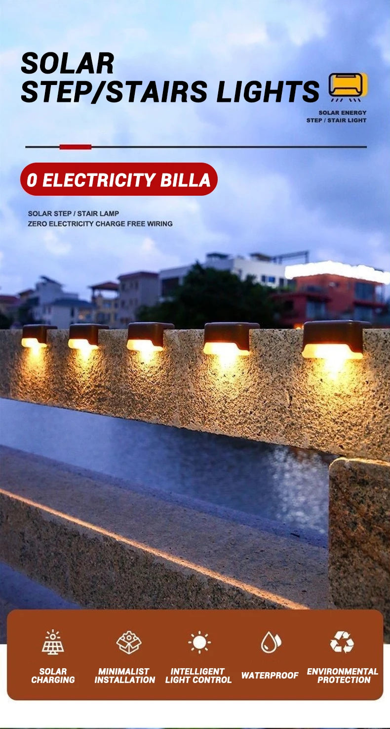 Waterproof Outdoor Solar LED Lights (Pack of 1–12)