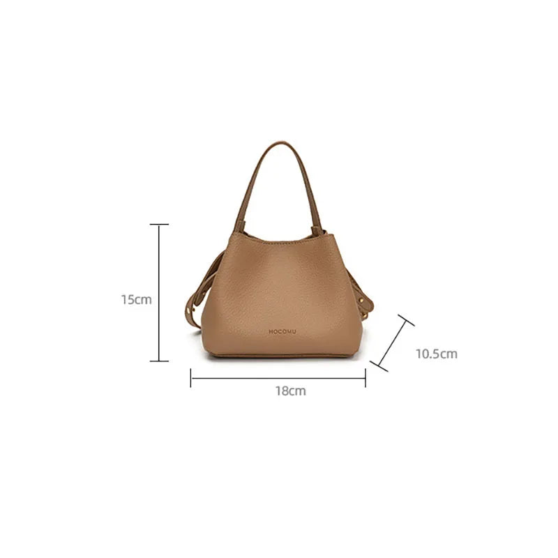Women's PU Leather Bucket Bag – Shoulder & Crossbody