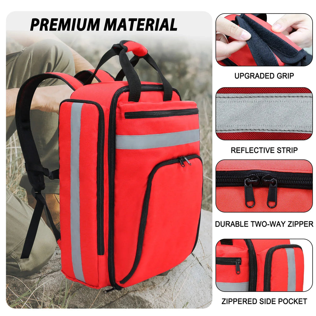 Foldable First Aid Rescue Bag - Large Capacity