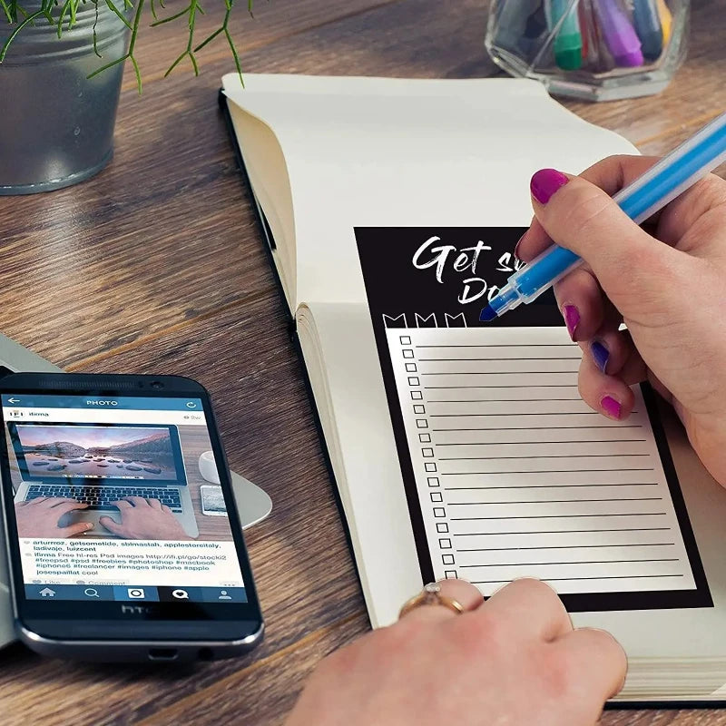 50-Sheet Magnetic Notepad – Fridge To-Do List Pad