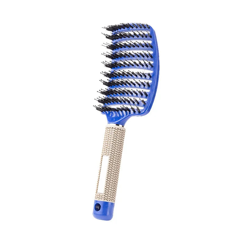 Boar Bristle & Nylon Pin Hairbrush – Smoothing & Detangling Brush