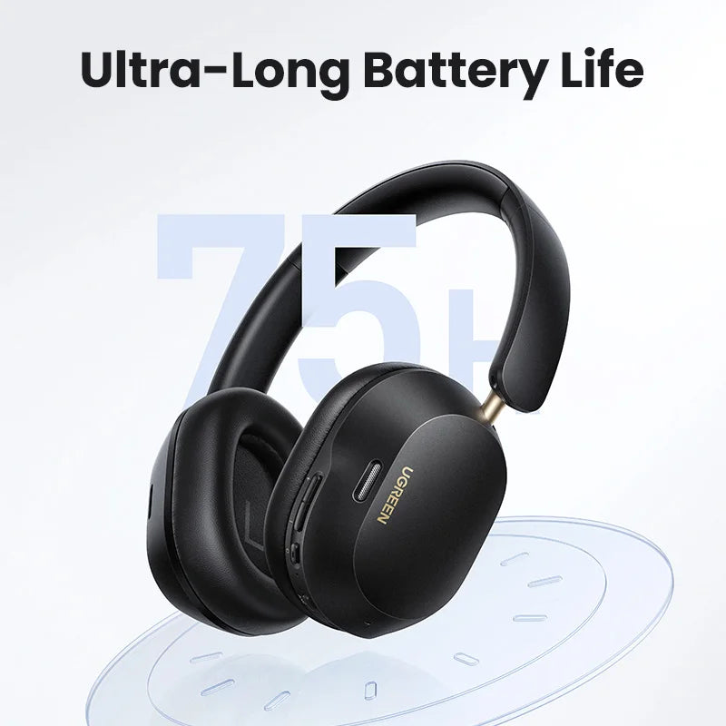Wireless Bluetooth Over-Ear Headphones with Hybrid ANC, Hi-Res LDAC & Spatial Audio